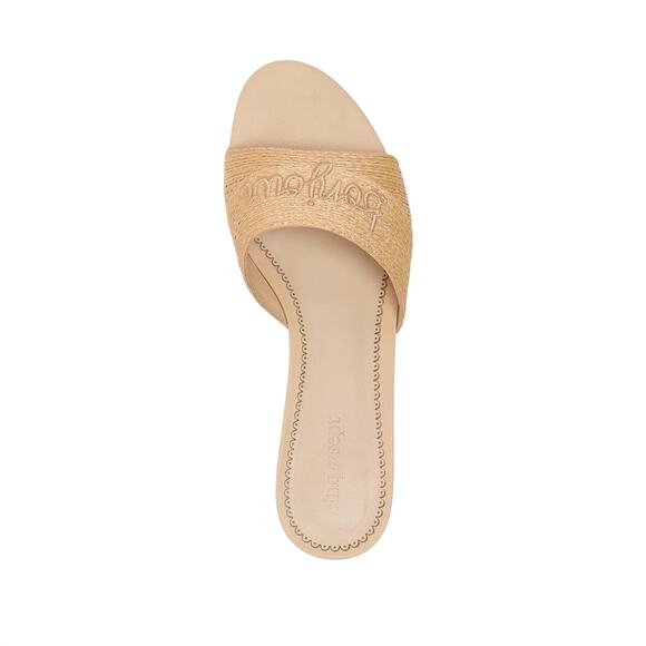 Cinq a Sept Women's Tan Raffia Dani Slide NWOB Size 37.5 - Picture 3 of 10
